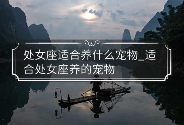 处女座适合养什么宠物_适合处女座养的宠物