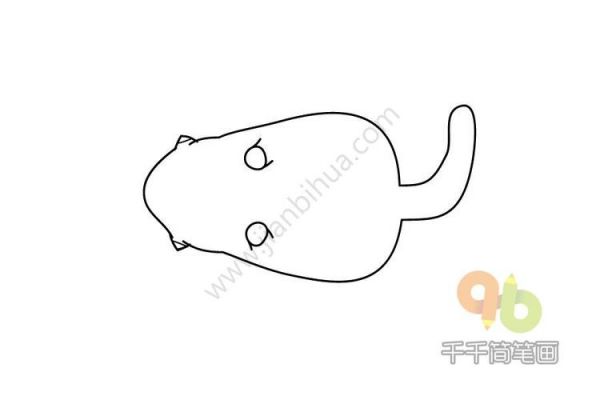 猫 四脚朝天的小猫简笔画步骤图 四脚朝天的小猫简笔画步骤图宠物店