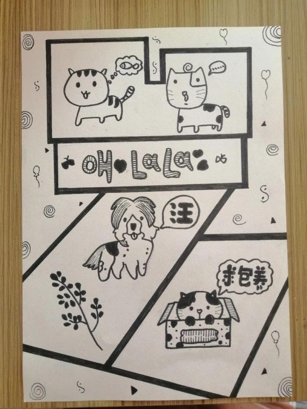 第2集养个宠物吧黑白画打卡小宠物来啦儿童简笔画