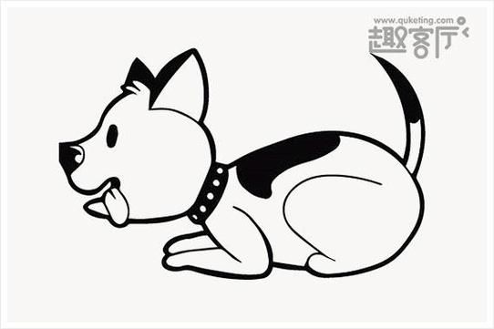 小宠物侧颜简笔画