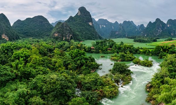 美不胜收的山水田园风景。周桂芬摄