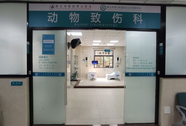 晋江市医院罗山院区动物致伤科每年处理动物致伤人数达上万人次。