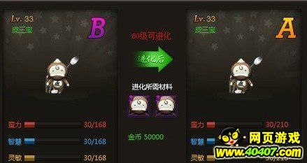 街机三国宠物境界消耗