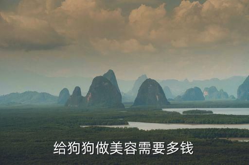 给狗狗做美容需要多钱