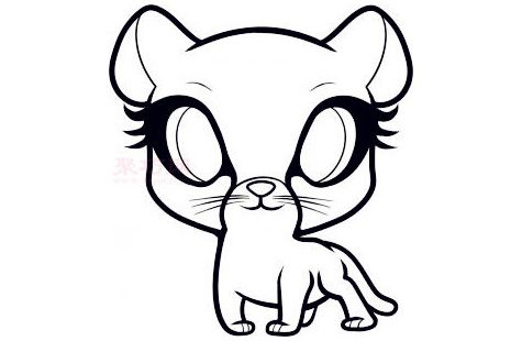 儿童简笔画猎豹的画法 教你如何画猎豹简笔画