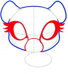 猎豹简笔画第3步