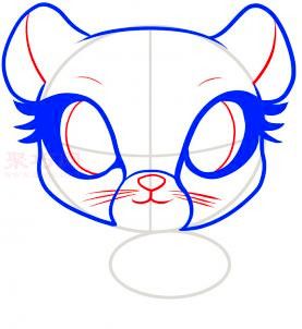 猎豹简笔画第4步