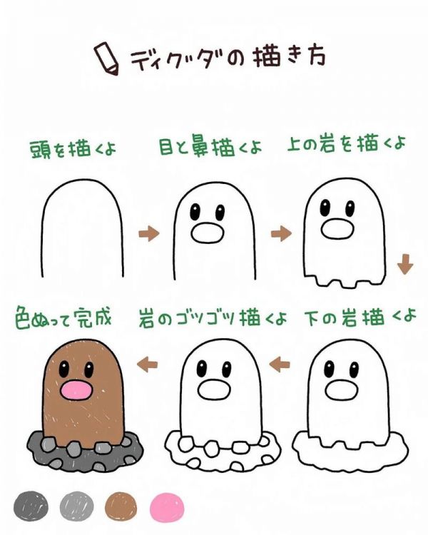 外网超级火的宝可梦简笔画我给你们找来了简单又可爱