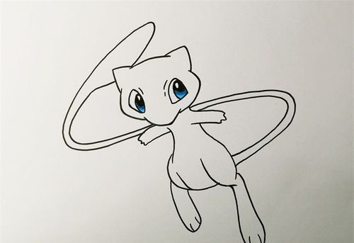 神奇宝贝梦幻怎么画卡通简笔画简笔画大全