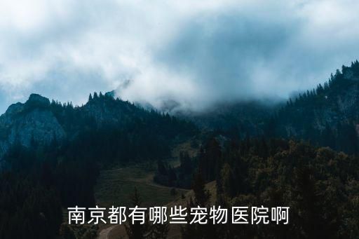 南京都有哪些宠物医院啊