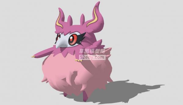 宠物小精灵卡通SU模型(猫头鹰)模型QQ浏览器截图20190423161237(4)