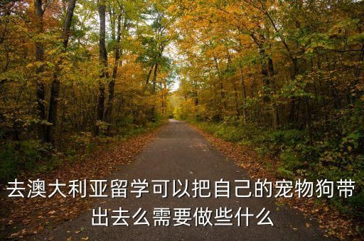 去澳大利亚留学可以把自己的宠物狗带出去么需要做些什么