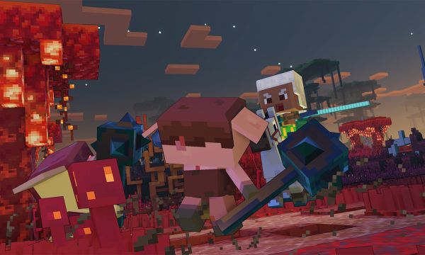 Minecraft 角色正在征服 Piglin 敌人