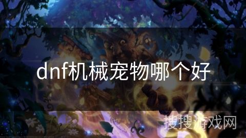 dnf机械宠物哪个好