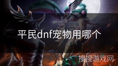 平民dnf宠物用哪个