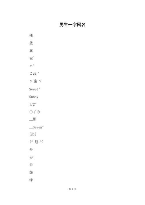 男孩名字一个字简洁 三字情侣名字一对简洁
