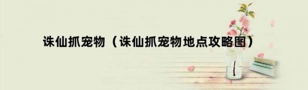 诛仙抓宠物（诛仙抓宠物地点攻略图）