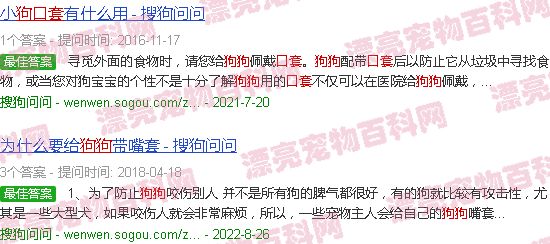 狗狗口套哪种好 - 狗狗口套-第2张图片-漂亮宠物百科网