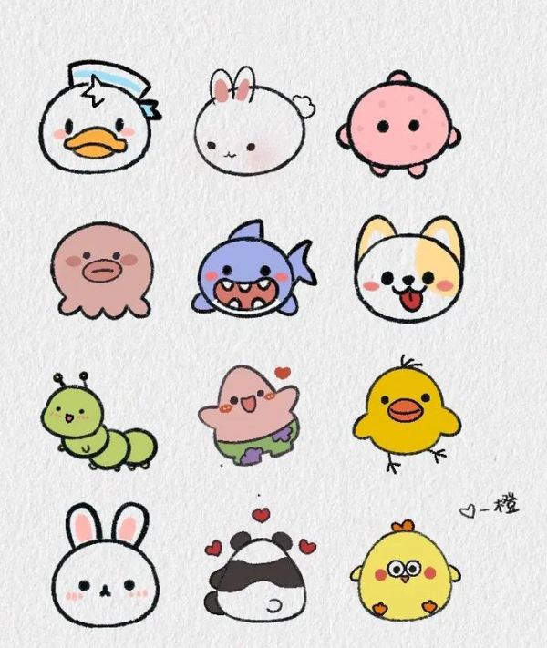 盘点可爱小动物画法有手就会的简笔画简笔画画画一抖音