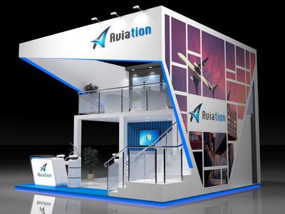 36平米光地特装展位示意图