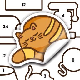 贴纸书按数字涂色