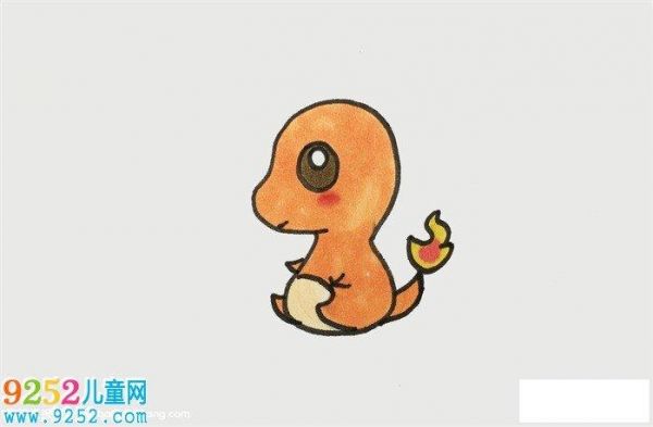 火龙怎么画精灵宝可梦简笔画