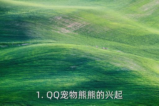 1. QQ宠物熊熊的兴起