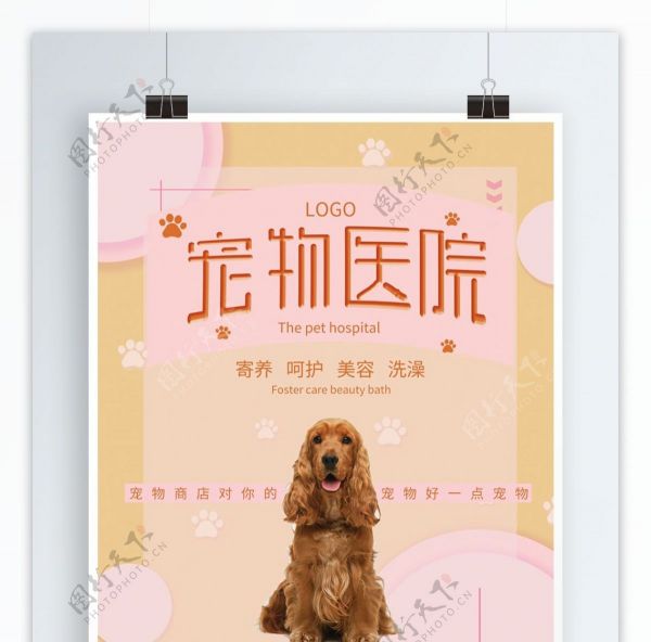 宠物医院商业宣传海报
