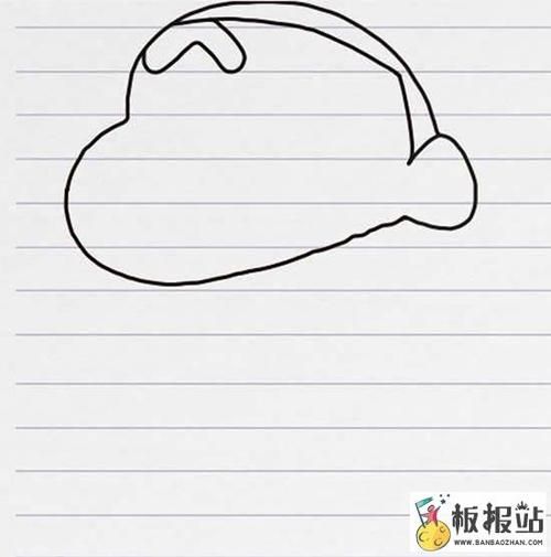 彩色蜡笔小新简笔画 简单简笔画蜡笔小新画法