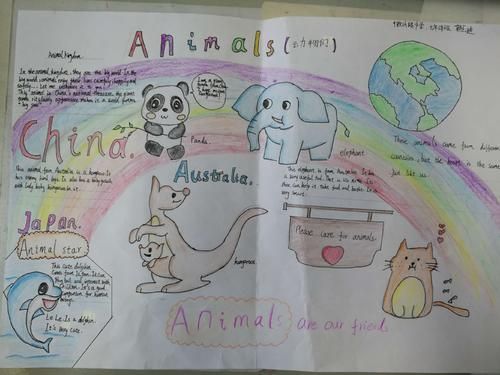 画一张以动物animals为主题的手抄报爱为主题的手抄报