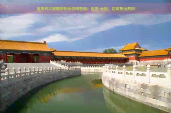重庆到大理宠物托运价格查询：重庆-云阳、昆明托运费用