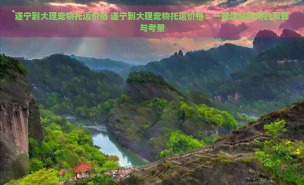 遂宁到大理宠物托运价格 遂宁到大理宠物托运价格：一瞥运输费用的预算与考量