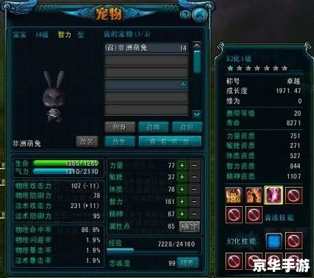 QQ西游宠物系统详解