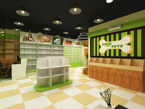 圣宠苏州园区宠物店装修设计图