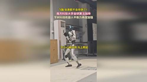 飞踹、偷袭都不会摔倒了！南方科技大学自研算法加持。