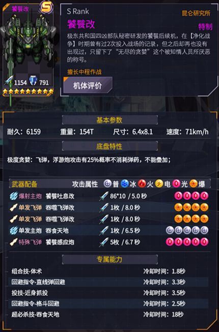 机动战队魔改图鉴大全 所有魔改机体属性图片4
