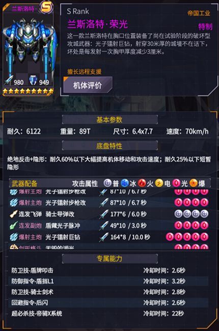 机动战队魔改图鉴大全 所有魔改机体属性图片13