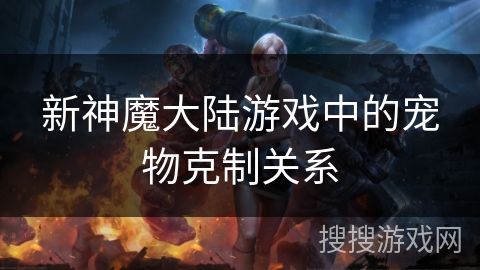 新神魔大陆游戏中的宠物克制关系