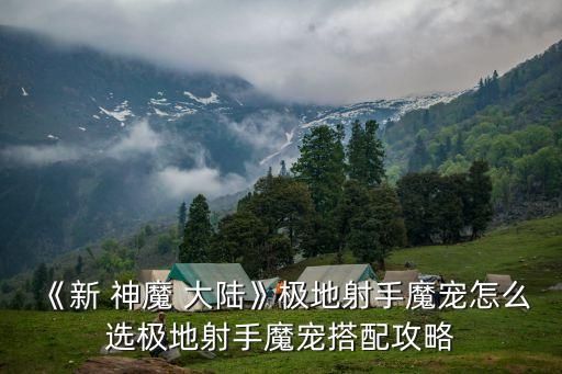 《新 神魔 大陆》极地射手魔宠怎么选极地射手魔宠搭配攻略