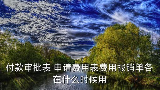 费用申请单,费用报销审批单 怎么填