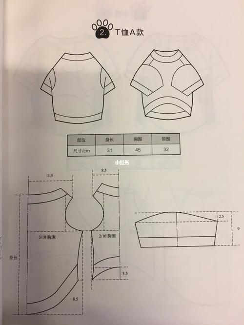 宠物diy衣服打板如何换算尺寸呀?