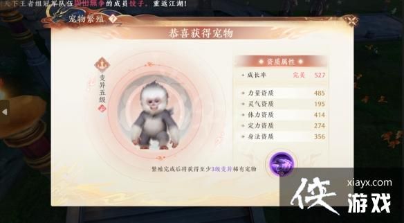 天龙八部2飞龙战天宠物繁育流程