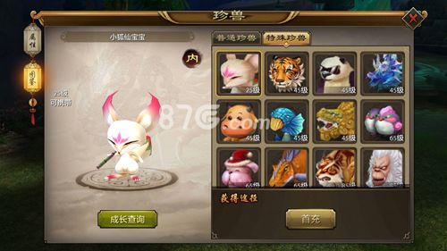 天龙八部手游小狐仙宝宝