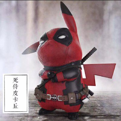 宠物小精灵神奇宝贝小手办摆件Q版漫威死侍皮卡丘COS路飞鸣人佐助 