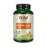 NOW Pet Health，L-赖氨酸补充剂，粉剂，专为猫配制，NASC 认证，8 盎司