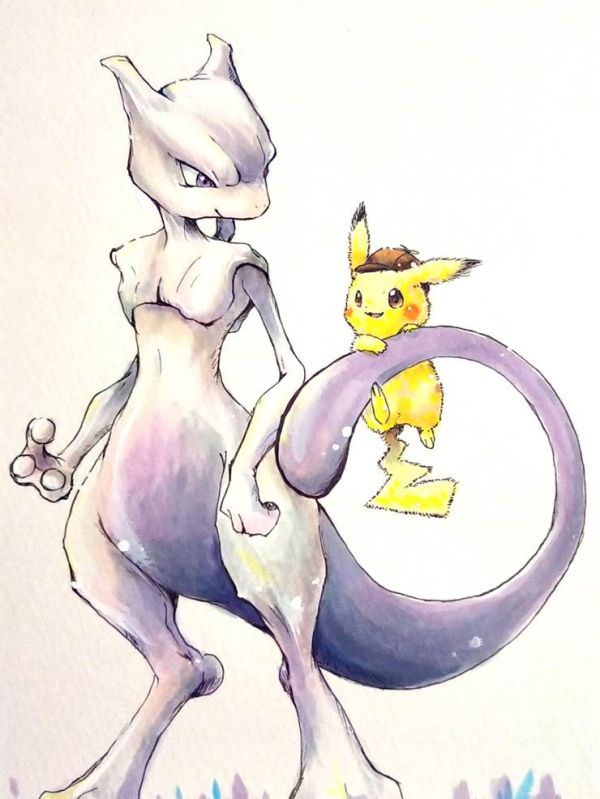 精灵宝可梦超梦P站插画图片