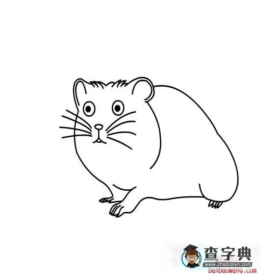 鼹鼠简笔画法