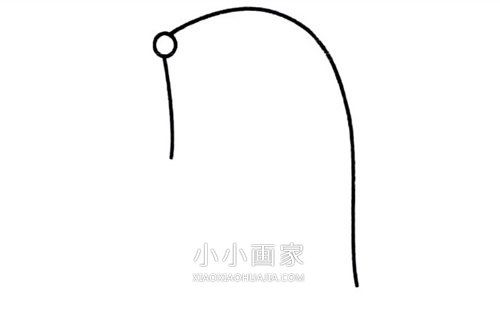 可爱卡通鼹鼠简笔画画法图片步骤步骤2