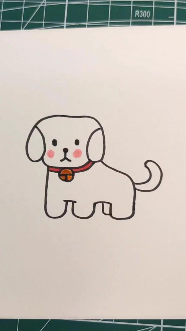 98狗狗的简笔画教程.