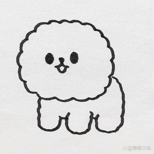 零基础简笔画教程|红脸小狗 如果我们两个人里面 一定只有一个人能